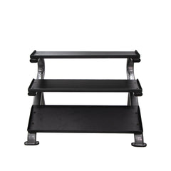 3-Tier Horizontal Dumbbell Rack W/Oval Tubing