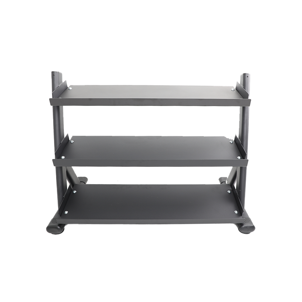 3-TIER SHELF DUMBBELL RACK – TKO Strength & Performance