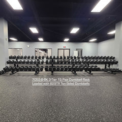 15 Pair Signature Dumbbell Saddle Rack