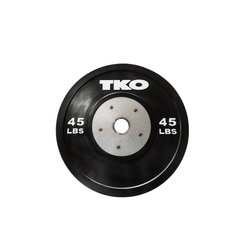 TKO BLACK COMPETITION RUBBER BUMPER PLATES