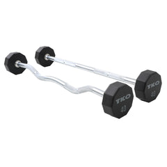 10-Sided Fixed Straight Bar 20-110 LB. Set  (Urethane)