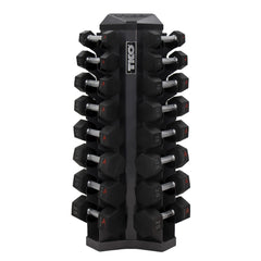 TKO 8 PAIR VERTICAL DUMBBELL RACK (Black)
