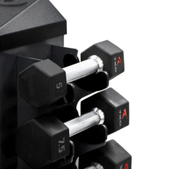 TKO 8 PAIR VERTICAL DUMBBELL RACK (Black)