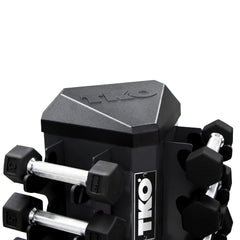 TKO 8 PAIR VERTICAL DUMBBELL RACK (Black)