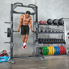 HALF RACK W/STORAGE
