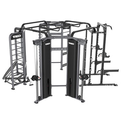 Functional Trainer+Rebounder+Stretch+Power Rack Station