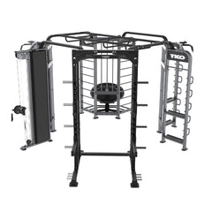 Functional Trainer+Rebounder+Stretch+Power Rack Station