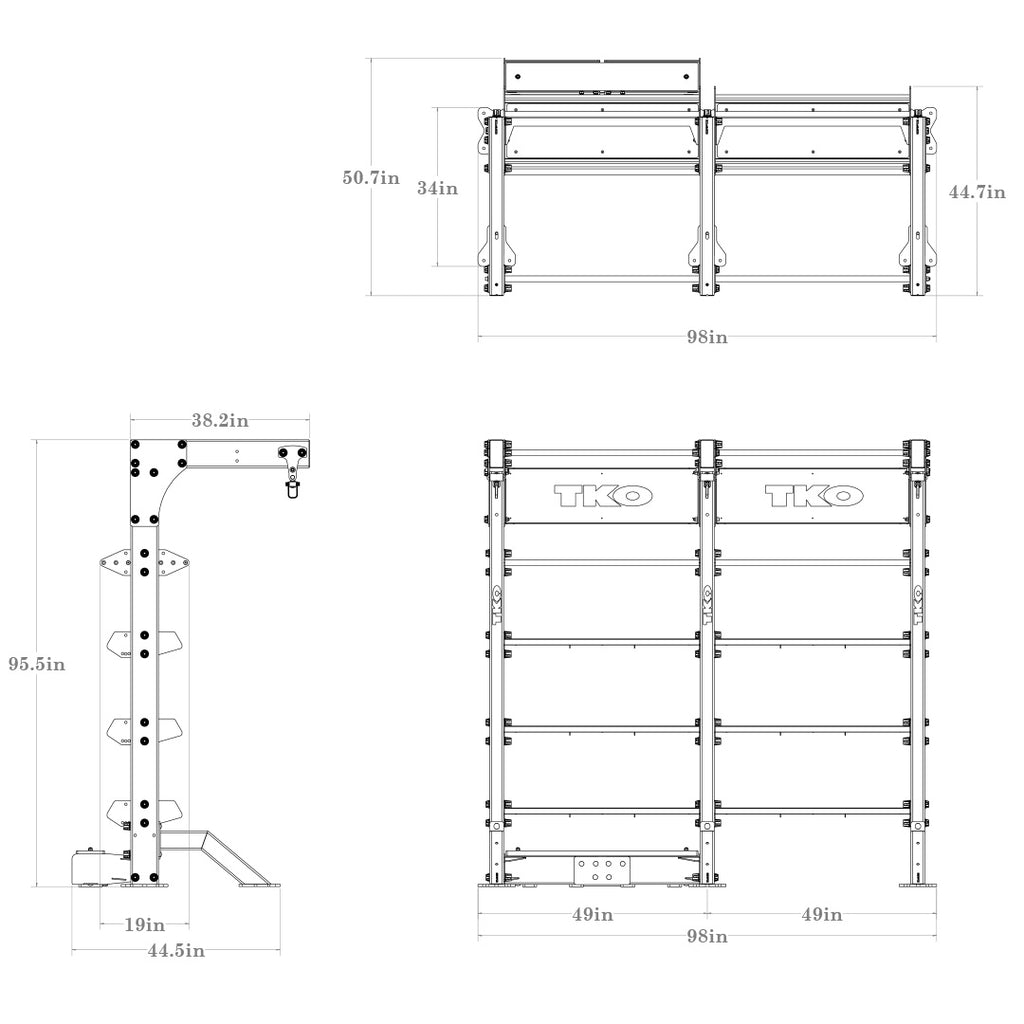 Freestanding Double Bay – TKO Strength & Performance