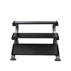 3-Tier Horizontal Dumbbell Rack W/Oval Tubing