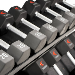 3-Tier Horizontal Dumbbell Rack W/Oval Tubing