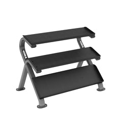 3-Tier Horizontal Dumbbell Rack W/Oval Tubing