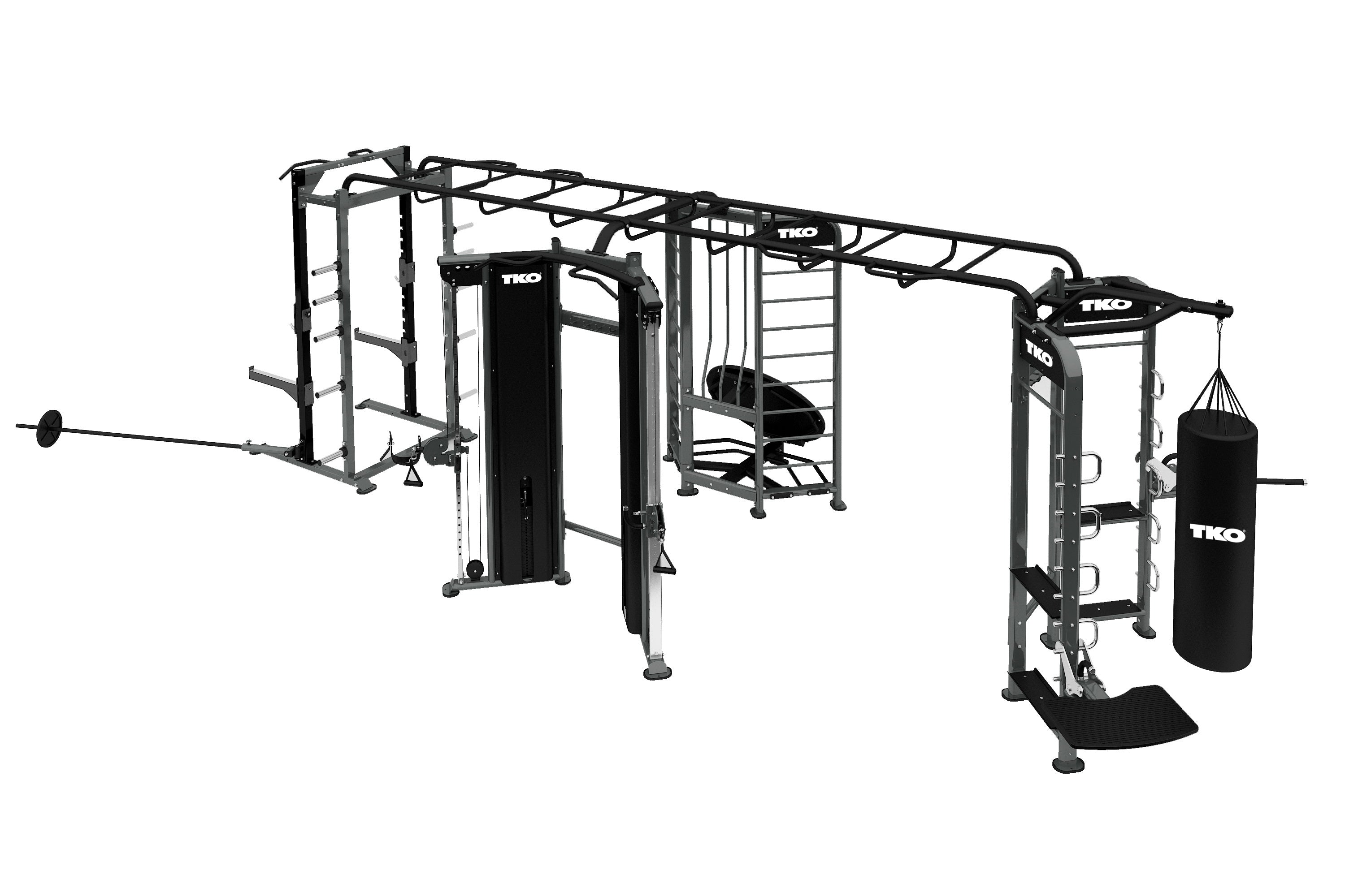 Functional Trainer+Boxing+Rebounder+Power Rack Station – TKO